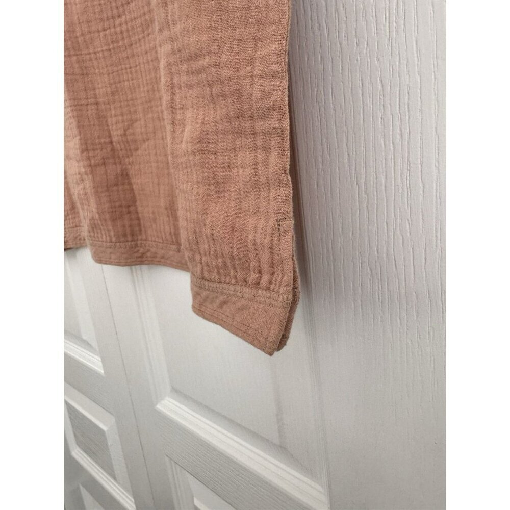 Faherty Women's Size Large Dream Cotton Gauze T-Shirt - Women's Tan Peach - Picture 4 of 7